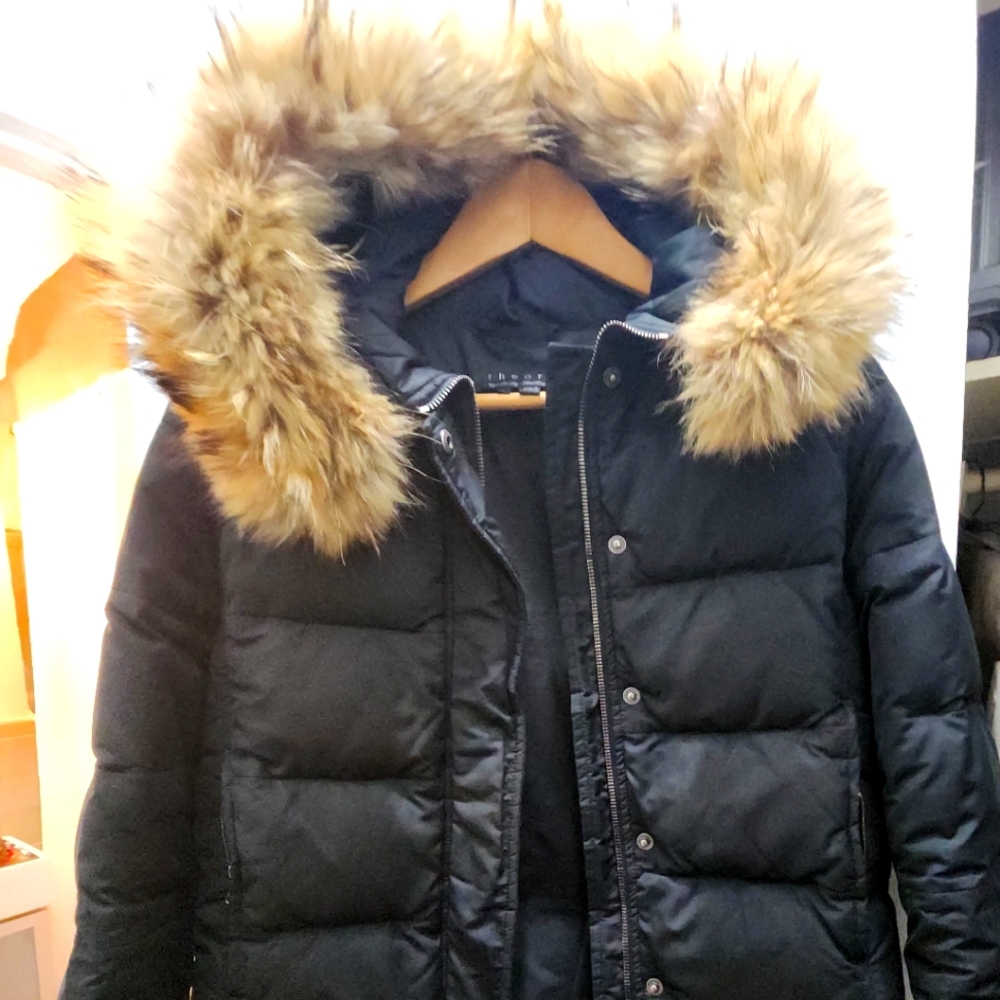 Theory Bomber Down Coat